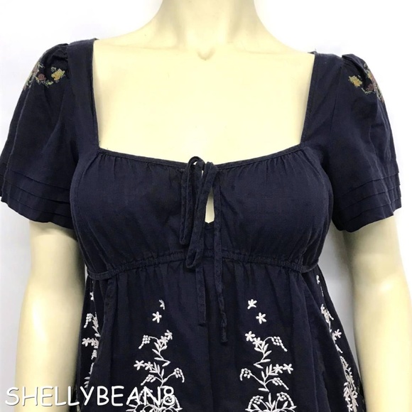 ANTHROPOLOGIE Lithe Needlepoint Peasant Top 6 - Picture 6 of 8